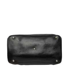 ミュウミュウ VITELLO ヴィッテロ ショルダーバッグ ハンドバッグ 2way ブラック レザー レディース MIUMIU 中古