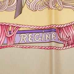 エルメス カレ90 REGINA 女王陛下 花 スカーフ 大判スカーフ マルチカラー レディース HERMES 中古