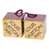 ルイ ヴィトン ヘアキューブ ヘアゴム ヘアアクセサリー パープル系 ゴールド プラスチック メッキ レディース LOUIS VUITTON 【中古】