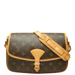 ルイ ヴィトン モノグラム ソローニュ 斜めかけ ショルダーバッグ M42250 ブラウン PVC レザー レディース LOUIS VUITTON 【中古】