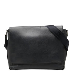 ルイ ヴィトン タイガ ロマンMM 斜め掛け ショルダーバッグ メッセンジャーバッグ M32624 ネイビー レザー レディース LOUIS VUITTON 中古