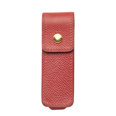 エルメス リップケース ガムケース 印鑑ケース レッド系 レザー レディース HERMES 中古