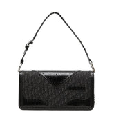 ディオール トロッター D'Trick ワンショルダーバッグ 05-MA-0024 ブラック キャンバス レザー レディース Dior 中古