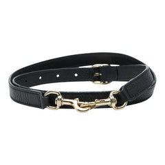 グッチ ショルダーストラップ ブラック レザー レディース GUCCI 【中古】