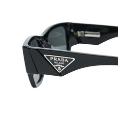 プラダ 三角ロゴプレート サングラス SPR 10Z-F ブラック プラスチック レディース PRADA 中古