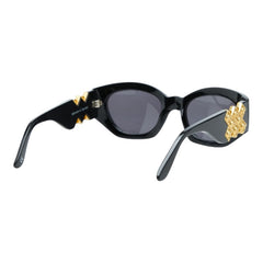 ヴェルサーチェ メドゥーサ サングラス MOD.420/D COL.852 ブラック ゴールド プラスチック レディース VERSACE 中古