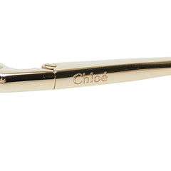クロエ ロゴ アイウェア サングラス CH0092S ゴールド ピンク系 プラスチック メッキ レディース Chloe 【中古】