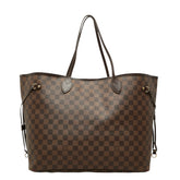 ルイ ヴィトン ダミエ ネヴァーフルGM トートバッグ ショルダーバッグ N51106 ブラウン PVC レザー レディース LOUIS VUITTON 中古