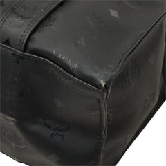 エム シー エム ヴィセトス トートバッグ ショルダーバッグ ブラック PVC レディース MCM 【中古】