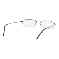 プラダ ロゴ メガネ 眼鏡 度数なし VPR54FA シルバー ブラック メタル プラスチック メンズ PRADA 【中古】