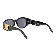 ヴェルサーチェ サイドメデューサ サングラス MOD424 ブラック ゴールド プラスチック レディース VERSACE 【中古】