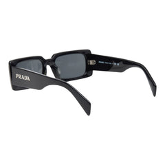 プラダ ロゴ スクエア セルフレーム フルリム アイウェア サングラス SPRA07 ブラック プラスチック レディース PRADA 【中古】