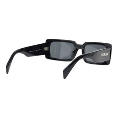プラダ ロゴ スクエア セルフレーム フルリム アイウェア サングラス SPRA07 ブラック プラスチック レディース PRADA 【中古】