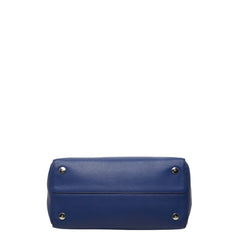 ディオール ハンドバッグ トートバッグ ブルー ブラウン レザー パイソン レディース Dior 【中古】
