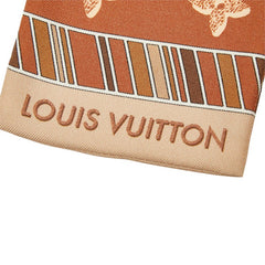 ルイ ヴィトン バンドー フォール フォー ユー スカーフ M77804 ブラウン マルチカラー シルク レディース LOUIS VUITTON 中古