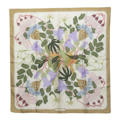 エルメス カレ90 Flora Graeca ギリシャの花 スカーフ マルチカラー シルク レディース HERMES 中古