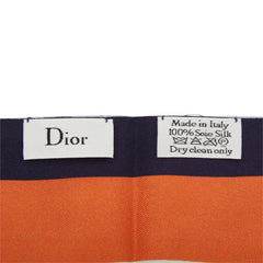 ディオール ミッツァ スカーフ ホワイト系 マルチカラー シルク レディース Dior 中古