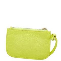 バレンシアガ ル カゴール コインケース 小銭入れ イエロー レザー レディース BALENCIAGA 中古