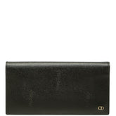 ディオール CDロゴ 長財布 ブラック レザー レディース Dior 中古