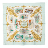 エルメス カレ45 CHANSONS DE FRANCE フランスの歌 スカーフ マルチカラー シルク レディース HERMES 中古