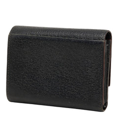 ヴィヴィアンウエストウッド EXECUTIVE 三つ折り財布 ブラック レザー レディース Vivienne Westwood 中古