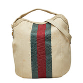 グッチ シェリーライン トートバッグ ショルダーバッグ 2WAY 269933 アイボリー キャンバス レディース GUCCI 中古