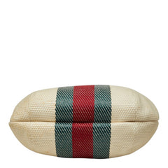 グッチ シェリーライン トートバッグ ショルダーバッグ 2WAY 269933 アイボリー キャンバス レディース GUCCI 中古