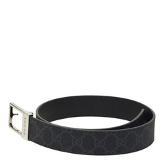 グッチ GGスプリーム ベルト サイズ70/20 722370 グレー キャンバス レザー メンズ GUCCI 中古