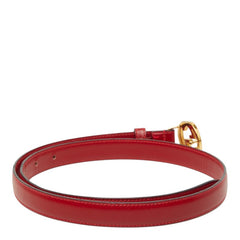 グッチ インターロッキングG ベルト サイズ85/34 036194 レッド レザー レディース GUCCI 中古