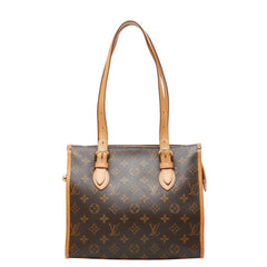 ルイ ヴィトン モノグラム ポパンクール オ トートバッグ ショルダーバッグ M40007 ブラウン PVC レザー レディース LOUIS VUITTON 中古