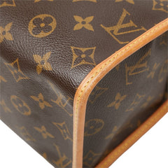 ルイ ヴィトン モノグラム ポパンクール オ トートバッグ ショルダーバッグ M40007 ブラウン PVC レザー レディース LOUIS VUITTON 中古