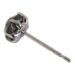 Pt900 プラチナ ブラックダイヤモンド ブラックダイヤ1.00ct スタッドピアス ピアス レディース 中古