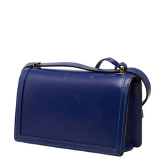 ロエベ バルセロナ 斜め掛け ショルダーバッグ ブルー レザー レディース LOEWE 中古