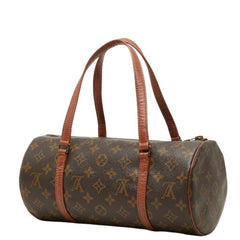 ルイ ヴィトン モノグラム パピヨン30 ショルダーバッグ M51365 ブラウン PVC レザー レディース LOUIS VUITTON 中古