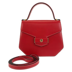 クリスチャンディオール ハンドバッグ ショルダーバッグ 2way レッド レザー レディース Christian Dior 中古