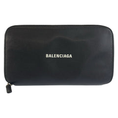 バレンシアガ キャッシュ コンチネンタル 長財布 ロングウォレット ブラック レザー メンズ BALENCIAGA 中古