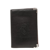 カルティエ カボション カードケース 名刺入れ ブラック レザー レディース CARTIER 中古