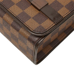 ルイ ヴィトン ダミエ トライベレッカ カレ ワンショルダーバッグ N51161 ブラウン PVC レザー レディース LOUIS VUITTON 中古