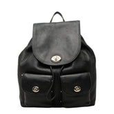 コーチ リュック・デイパック ブラック レザー レディース COACH 中古