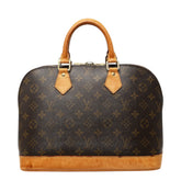 ルイ ヴィトン モノグラム アルマPM 旧型 ハンドバッグ M51130 ブラウン PVC レザー レディース LOUIS VUITTON 中古