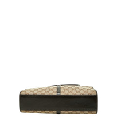 グッチ GGキャンバス ジャッキー ハンドバッグ トートバッグ 002 1073 ブラウン キャンバス レザー レディース GUCCI 【中古】