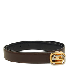グッチ インターロッキングG リバーシブル ベルト サイズ80/32 ブラウン レザー メンズ GUCCI 中古