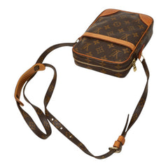 ルイ ヴィトン モノグラム ダヌーブ 斜め掛け ショルダーバッグ M45266 ブラウン PVC レザー レディース LOUIS VUITTON 中古