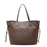 ルイ ヴィトン ダミエ ネヴァーフルMM トートバッグ ショルダーバッグ N51105 ブラウン PVC レザー レディース LOUIS VUITTON 中古