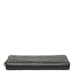 ルイ ヴィトン モノグラム アンプラント ジッピーウォレット 長財布 M61864 ブラック レザー レディース LOUIS VUITTON 中古