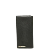 カルティエ サントス ドゥ カルティエ 長財布 ブラック レザー メンズ CARTIER 中古