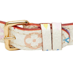 ルイ ヴィトン モノグラム マルチカラー ブラスレ ポルトアドレス ブレスレット M92594 ホワイト PVC レザー レディース LOUIS VUITTON 中古