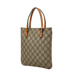 グッチ GGスプリーム ハンドバッグ ミニトートバッグ 114600 ベージュ オレンジ PVC レザー レディース GUCCI 中古