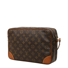 ルイ ヴィトン モノグラム トロカデロ27 斜め掛け ショルダーバッグ M51274 ブラウン PVC レザー レディース LOUIS VUITTON 中古