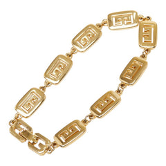 ジバンシー Gロゴ チェーン ブレスレット ゴールド メッキ レディース Givenchy 中古
